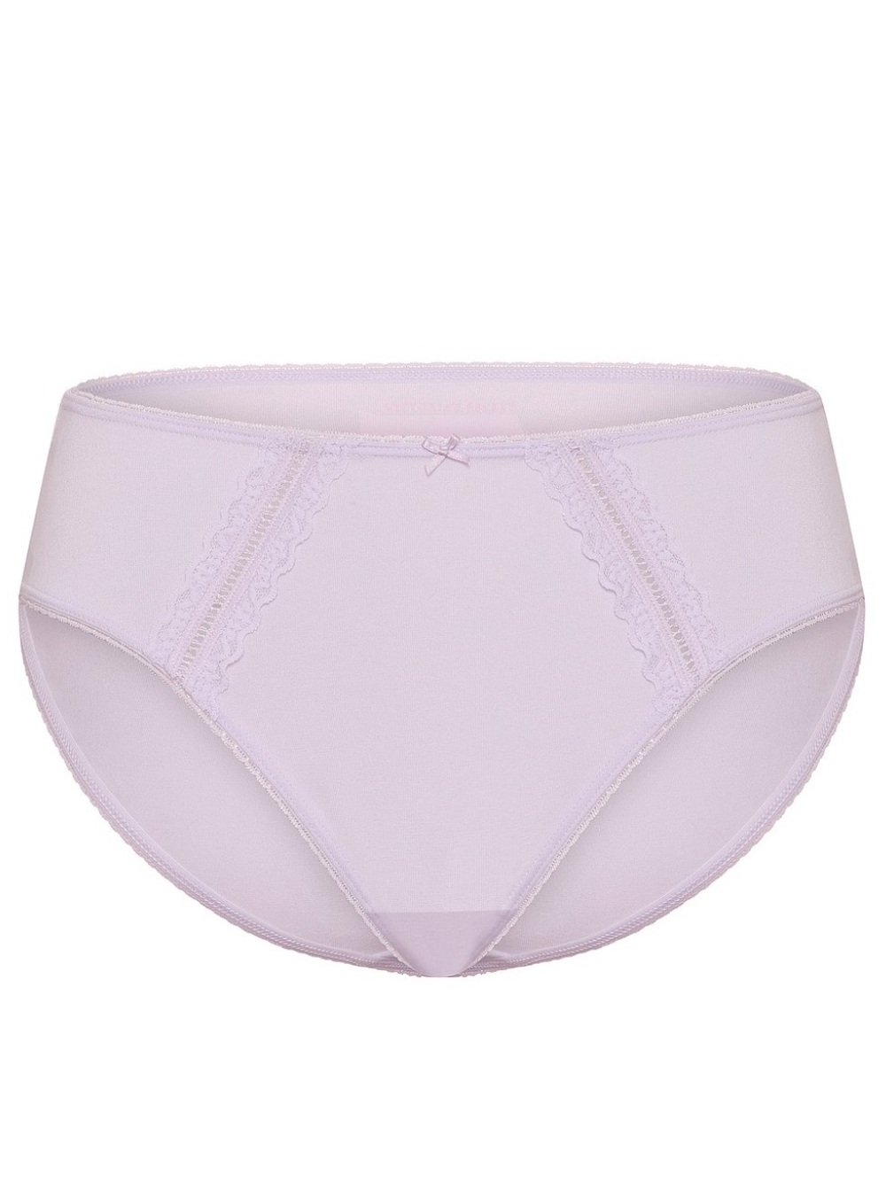 Victoria’s Secret Cotton Lace-Trim High-Leg Brief panty in purple whisper